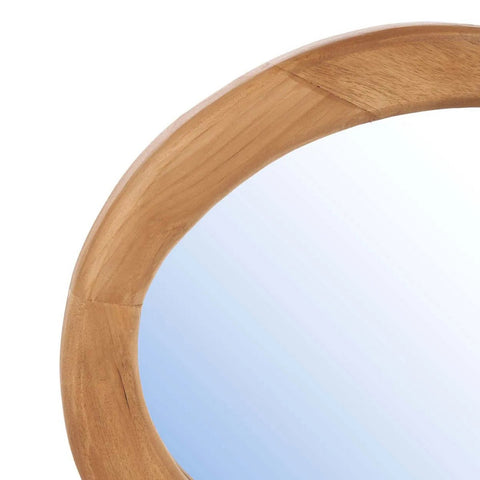 Specchio da Parete con Silhouette Organica in Teak M (60x40 cm)