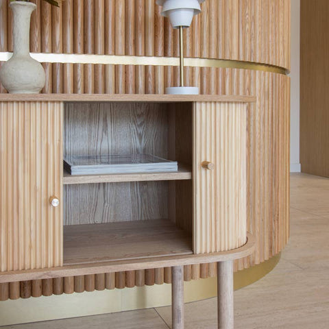 Credenza Japandi in Legno Naturale Hector