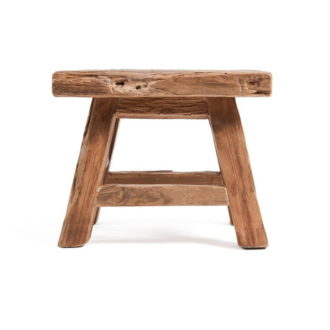 Sgabello in Teak Riciclato Yoke S