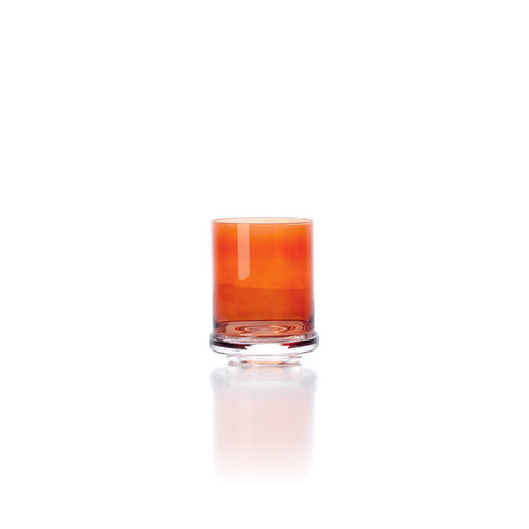 Bicchiere DOF in Vetro Artigianale – Arancione (306 g, Ø 8,8 cm)