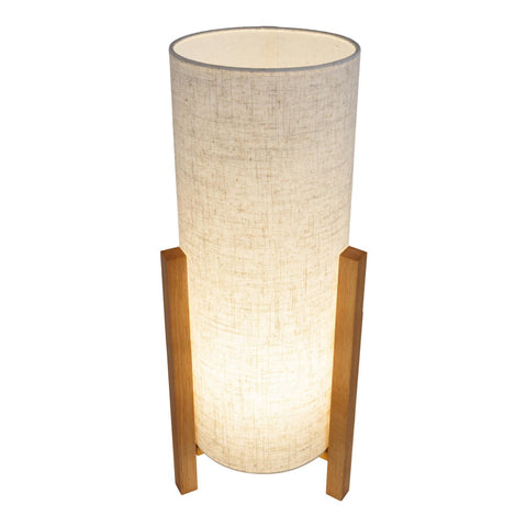 Lampada "Matilda" in Legno Naturale e Tessuto – 52 cm