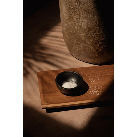 Piatto per Sushi in Radice di Teak Artigianale (Piccolo, 26x12 cm)