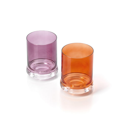 Bicchiere DOF in Vetro Artigianale – Arancione (306 g, Ø 8,8 cm)