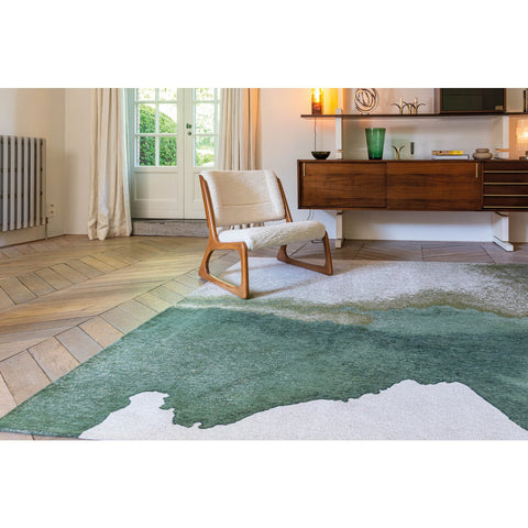 Louis De Poortere Tappeto Flatweave Eco-Sostenibile "Lagoon" – Verde Palma