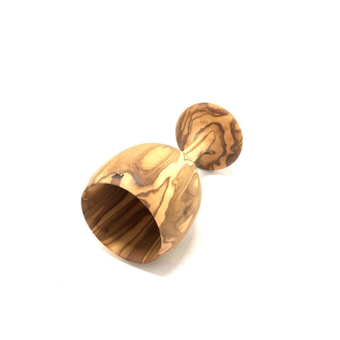 Handmade Olive Wood Wine Goblet