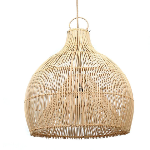 Lampada a Sospensione in Rattan Naturale Lobster Trap L