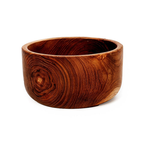 Insalatiera in Radice di Teak – Naturale (Piccola, Ø 15 cm)