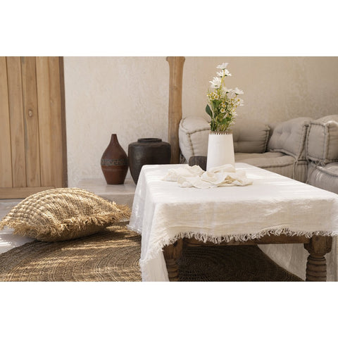 Tovaglia Rettangolare in Puro Lino (150x200 cm) - Bianco Ottico