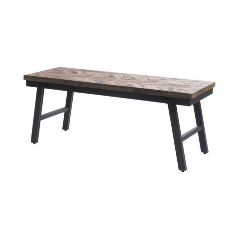 Panca Pieghevole in Legno a Spina di Pesce 110 cm