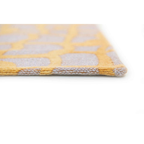 Tappeto Flatweave Eco-Sostenibile "Dedalo" – Scarabeo Giallo