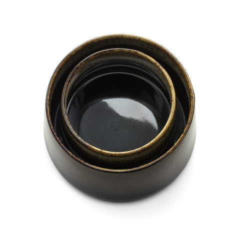 Ciotola da Portata in Ceramica Kyoto – Fango Marrone Scuro (Media, Ø 12,5 cm)