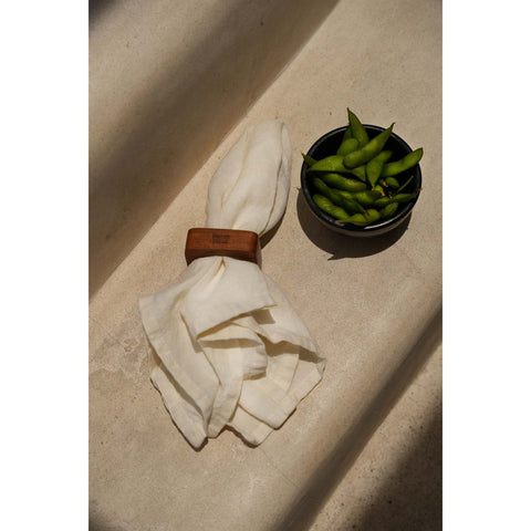 Tovagliolo in Puro Lino Naturale – Bianco Caldo (45x45 cm)