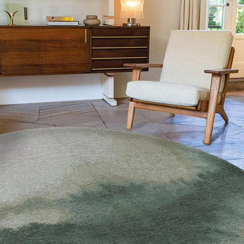 Louis De Poortere Tappeto Flatweave Eco-Sostenibile "Lagoon" – Verde Palma