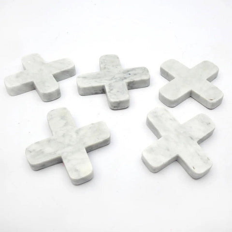 Sottobicchiere Quadrato in Marmo Bianco Massello (12x12 cm)