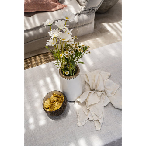 Tovagliolo in Puro Lino Naturale – Bianco Caldo (45x45 cm)