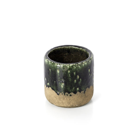 Fioriera in Gres Verde Cemento 12,5 cm Muschio S | Sumi Design
