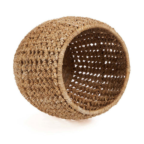 Sgabello e Tavolino in Intreccio Naturale Zarkah (48x45 cm)
