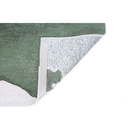 Louis De Poortere Tappeto Flatweave Eco-Sostenibile "Lagoon" – Verde Palma