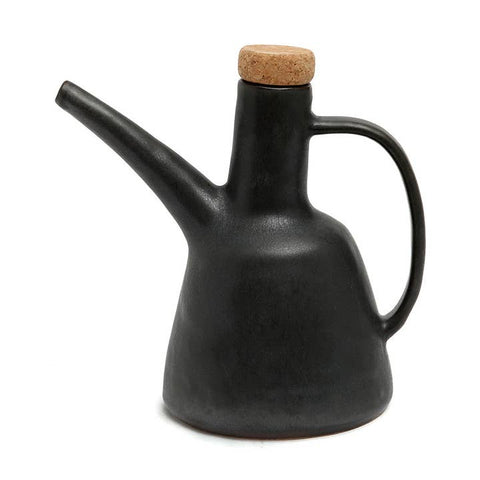 bottiglia olio d oliva japandi gres nero opaco