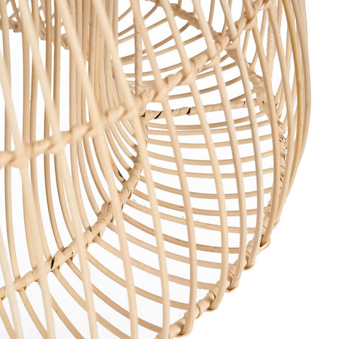 Lampada a sospensione Matcha Whisk in Rattan Naturale - M