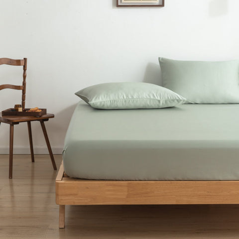 Tanboocel™ 400TC Bamboo Bedding Set in Sage Green – 3-Piece Single Set