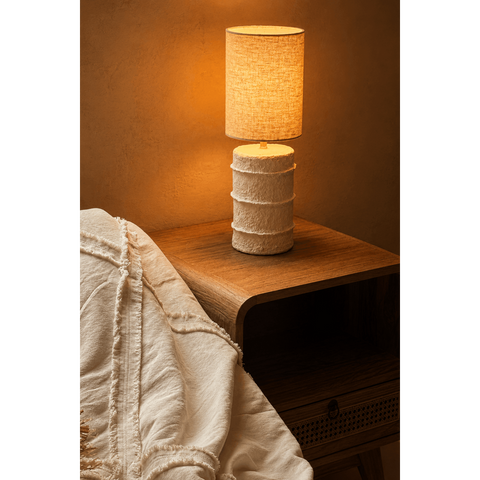 Lampada da Tavolo The Contour in Cartapesta Bianca - S