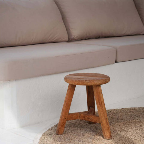 Sgabello in Legno di Teak Riciclato Noguchi