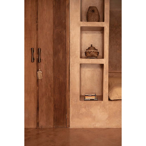 Portacandele Terra Totem in Terracotta – Marrone