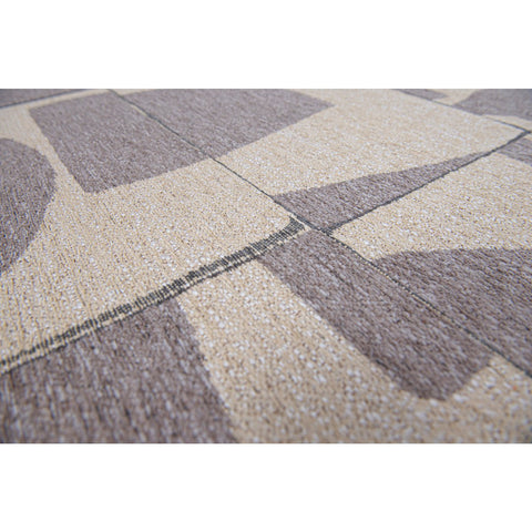 Tappeto Flatweave Eco-Sostenibile "Papercut" – String (Grigio e Marrone)
