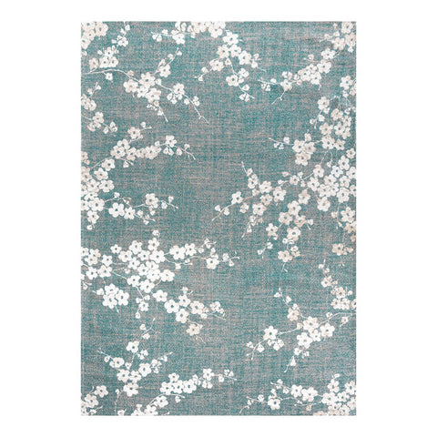 Louis De Poortere Tappeto Floreale Eco – Lago Blu / Blu Sakura