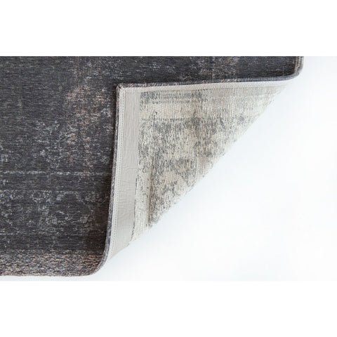 Louis De Poortere: Tappeto Flatweave "Medallion" – Stone (Grigio Pietra)