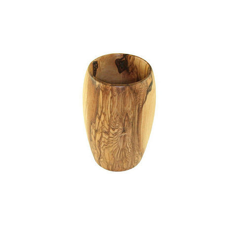 Portaspazzolino Piccolo in Legno d'Ulivo (H 8 cm, 100 ml)