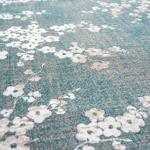 Louis De Poortere Tappeto Floreale Eco – Lago Blu / Blu Sakura