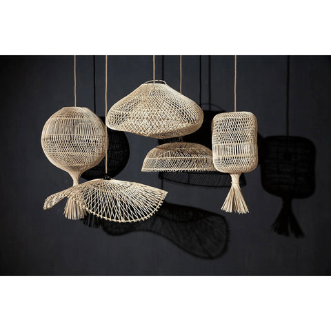 Lampada Multiuso Terra/Sospensione in Rattan Wonton – Naturale (H 80 cm, Ø 50 cm)