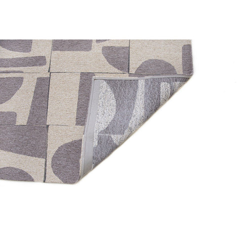 Tappeto Flatweave Eco-Sostenibile "Papercut" – String (Grigio e Marrone)