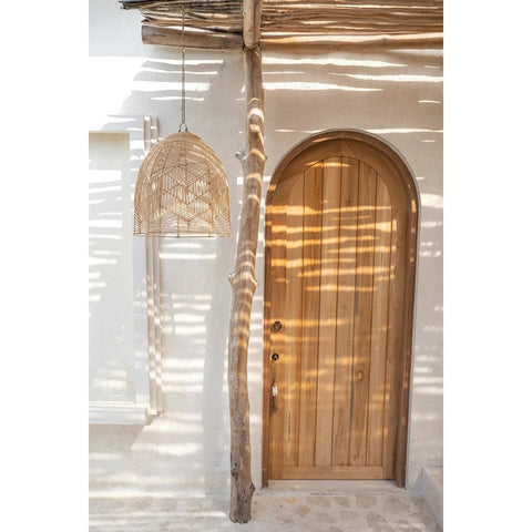 Lampada a Sospensione in Rattan Artigianale La Bala – Naturale (Grande, 50x50 cm)