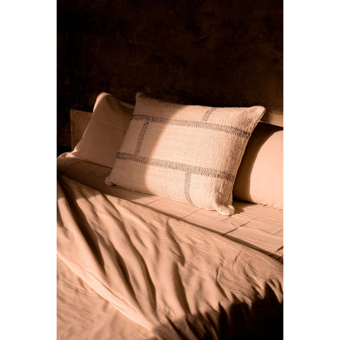 Fodera per Cuscino in Cotone e Cuciture Artigianali Stonepath – Naturale (50x70 cm)