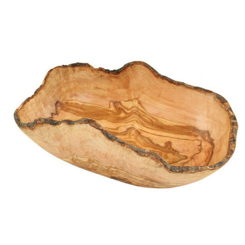 Portafrutta Bordo Rustico 30-33 cm in Legno d'Ulivo