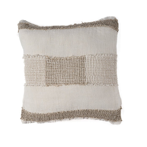 Fodera per Cuscino in Fili di Lino – Bianco Naturale (50x50 cm)