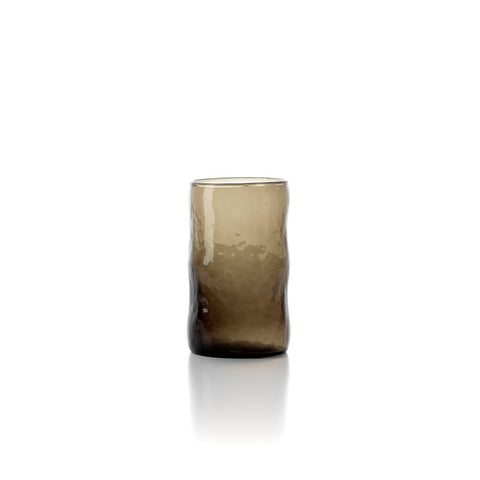 Bicchiere Basso in Vetro Soffiato The Dusk – Carbone (Medio, H 10 cm)