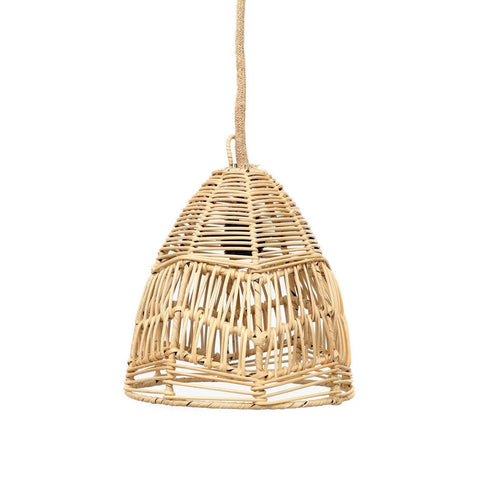 Lampadario a Sospensione in Rattan La Bala – Naturale (Piccolo, Ø 24 cm)