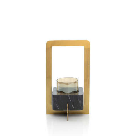 The Marbre d'Or Candle Holder - Black Gold - L