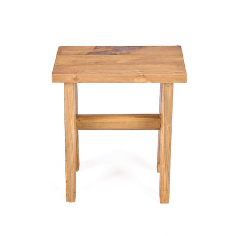 Sgabello Siku in Teak di Recupero – Naturale