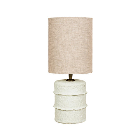 Lampada da Tavolo The Contour in Cartapesta Bianca - S