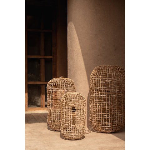 Lampadario a Sospensione in Foglia di Banana The Kuso – Naturale (Grande, H 74 cm)