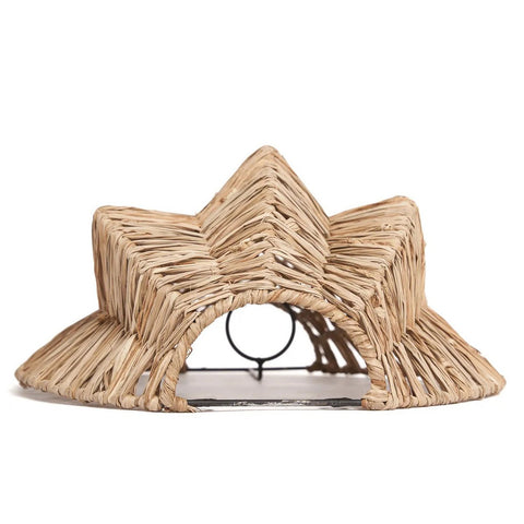 Applique da Parete in Rafia Intrecciata Avanti – Naturale (Media, H 40 cm)