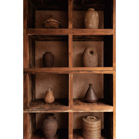 Portacandele Terra Totem in Terracotta – Marrone
