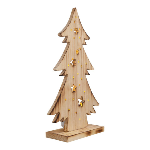 Scultura Luminosa Natalizia in Legno "ARD Tree" Albero Piccolo (H: 47 cm)