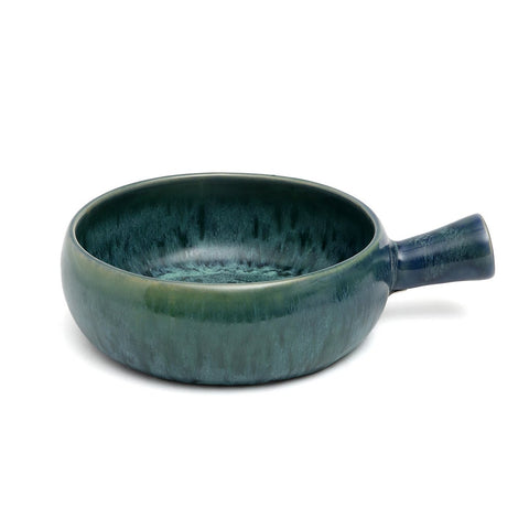 Casseruola Monoporzione in Gres Portoghese con Manico Aqua (19,5x15 cm)
