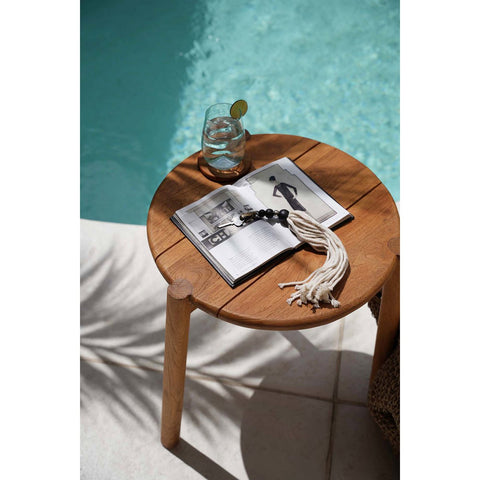 Tavolino da Esterno in Legno Massello di Teak "Gilimanuk" (47 x 47 cm)